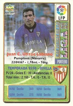 1996-97 Mundicromo Sport Las Fichas de La Liga #238 Unzue Back