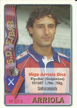 1996-97 Mundicromo Sport Las Fichas de La Liga #521 Arregi / Arriola Back