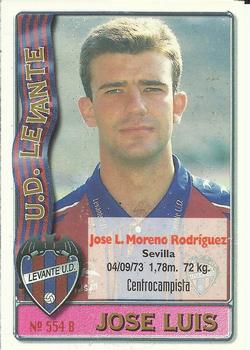 1996-97 Mundicromo Sport Las Fichas de La Liga #554 José Luis / Ramón Back