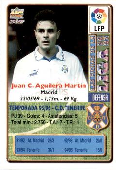 1996-97 Mundicromo Sport Las Fichas de La Liga #81a Aguilera Back