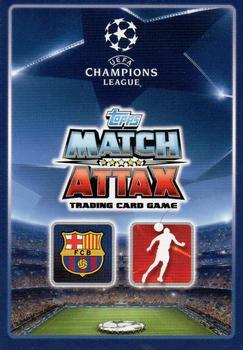 2015-16 Topps Match Attax UEFA Champions League English #237 Gerard Pique Back
