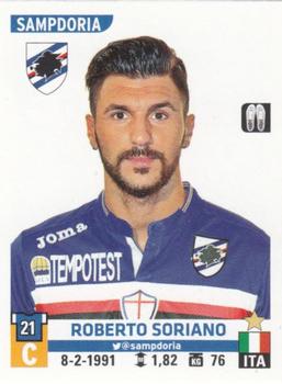 2015-16 Panini Calciatori Stickers #488 Roberto Soriano Front