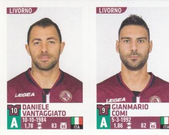 2015-16 Panini Calciatori Stickers #693 Daniele Vantaggiato / Gianmario Comi Front