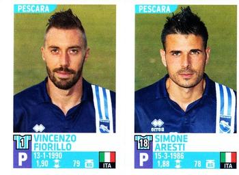 2015-16 Panini Calciatori Stickers #729 Vincenzo Fiorillo / Simone Aresti Front
