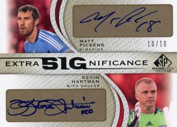 2011 SP Game Used - Extra SIGnificance #XSG-CUP Matt Pickens / Kevin Hartman Front