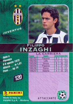 1998 Panini Calcio Serie A #120 Filippo Inzaghi Back