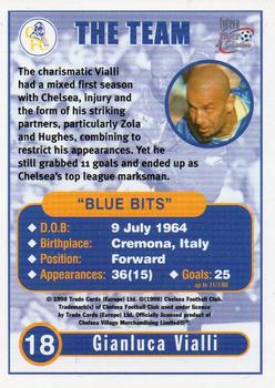 1998 Futera Chelsea Fans Selection #18 Gianluca Vialli Back