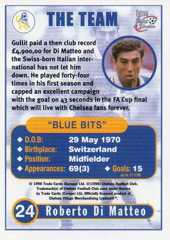 1998 Futera Chelsea Fans Selection #24 Roberto Di Matteo Back