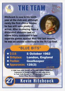 1998 Futera Chelsea Fans Selection #27 Kevin Hitchcock Back