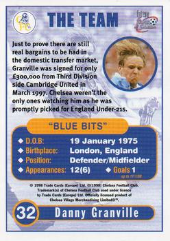 1998 Futera Chelsea Fans Selection #32 Danny Granville Back