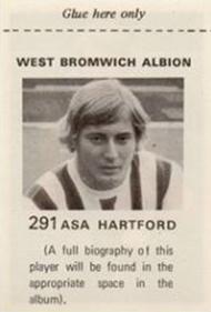 1971-72 FKS Publishers Wonderful World of Soccer Stars Stickers #291 Asa Hartford Back