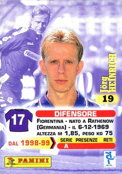 1999 Panini Calcio Serie A #19 Jörg Heinrich Back