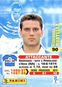 1999 Panini Calcio Serie A #90 Vincenzo Montella Back