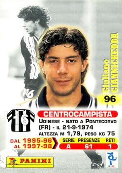 1999 Panini Calcio Serie A #96 Giuliano Giannichedda Back