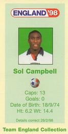 1998 BP England '98 #NNO Sol Campbell Back
