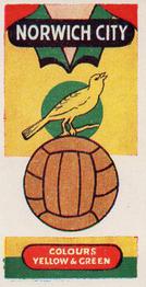 1958 Football Clubs and Badges #25 Norwich City Front