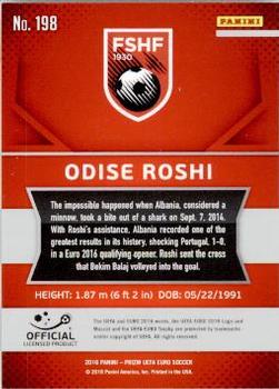 2016 Panini Prizm UEFA Euro #198 Odise Roshi Back
