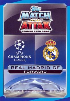2016-17 Topps Match Attax UEFA Champions League #RM15 Karim Benzema Back