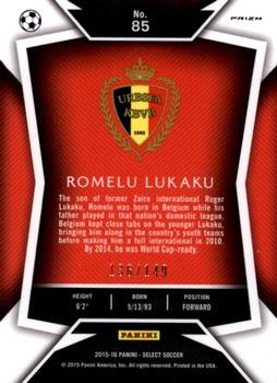2015-16 Panini Select - Orange Prizm #85 Romelu Lukaku Back