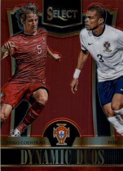 2015-16 Panini Select - Dynamic Duos Red Prizm #DD-8 Pepe / Fabio Coentrao Front
