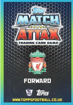 2015-16 Topps Match Attax Premier League - Man of the Match #384 Christian Benteke Back