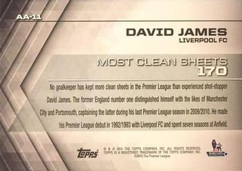 2015 Topps Premier Gold - All-Time Accolades #AA-11 David James Back