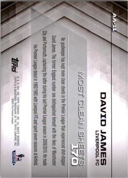 2015 Topps Premier Gold - All-Time Accolades Black #AA-11 David James Back