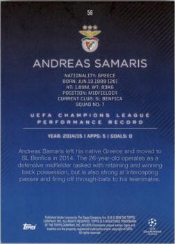 2015-16 Topps UEFA Champions League Showcase - Green #56 Andreas Samaris Back
