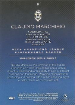 2015-16 Topps UEFA Champions League Showcase - Green #84 Claudio Marchisio Back