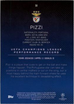 2015-16 Topps UEFA Champions League Showcase - Gold #58 Pizzi Back