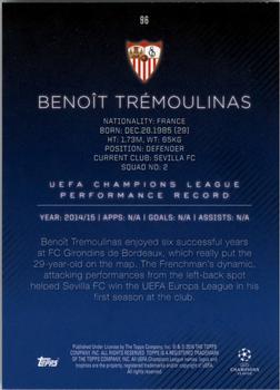 2015-16 Topps UEFA Champions League Showcase - Gold #96 Benoit Tremoulinas Back