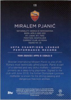 2015-16 Topps UEFA Champions League Showcase - Red #120 Miralem Pjanic Back