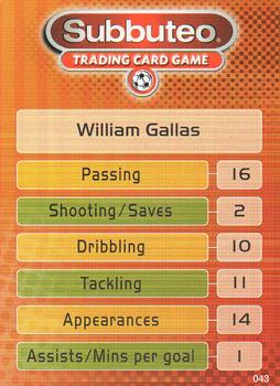 2002 Wizards Football Champions Premier League 2002-2003 #43 William Gallas Back