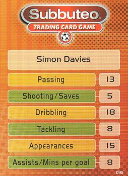 2002 Wizards Football Champions Premier League 2002-2003 #95 Simon Davies Back