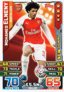 2015-16 Topps Match Attax Premier League Extra - New Signings #NS4 Mohamed Elneny Front
