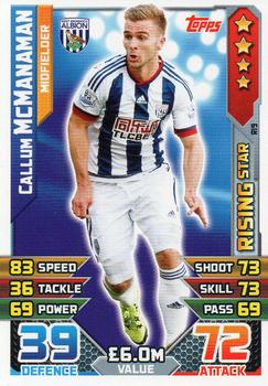 2015-16 Topps Match Attax Premier League Extra - Rising Stars #R19 Callum McManaman Front