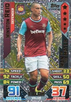 2015-16 Topps Match Attax Premier League Extra - Man of the Match #MA39 Winston Reid Front