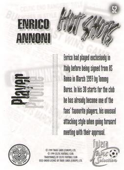 1999 Futera Celtic Fans' Selection - Foil #52 Enrico Annoni Back