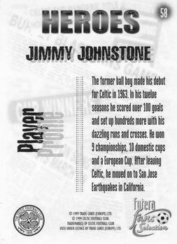 1999 Futera Celtic Fans' Selection - Foil #58 Jimmy Johnstone Back