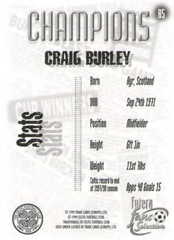 1999 Futera Celtic Fans' Selection - Foil #85 Craig Burley Back