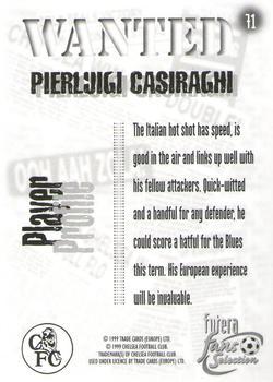 1999 Futera Chelsea Fans' Selection - Foil #71 Pierluigi Casiraghi Back