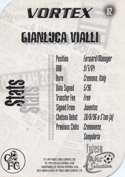 1999 Futera Chelsea Fans' Selection - Vortex #V2 Gianluca Vialli Back