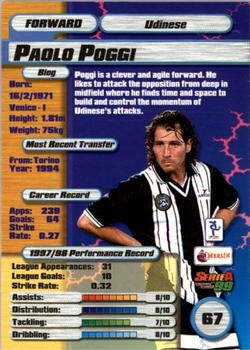 1998-99 Merlin Serie A 99 #67 Paolo Poggi Back