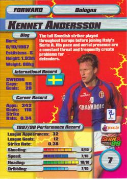 1998-99 Merlin Serie A 99 - Gold #7 Kennet Andersson Back