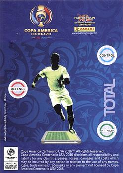 2016 Panini Adrenalyn XL Copa América Centenario USA #45 Sergio Agüero Back