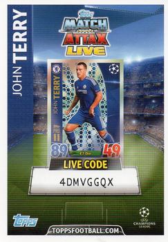 2015-16 Topps Match Attax UEFA Champions League English - Match Attax Live #NNO John Terry Front