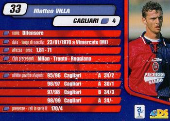 2000 DS Pianeta Calcio Serie A #33 Matteo Villa Back