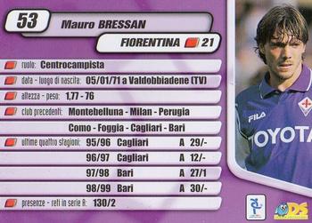 2000 DS Pianeta Calcio Serie A #53 Mauro Bressan Back