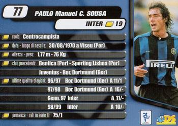 2000 DS Pianeta Calcio Serie A #77 Paulo Sousa Back