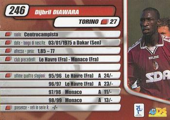 2000 DS Pianeta Calcio Serie A #246 Djibril Diawara Back